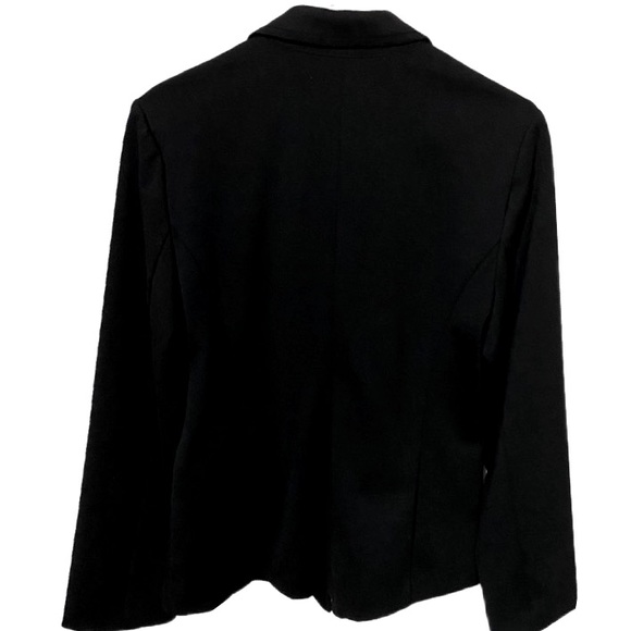 ELLEN TRACY Inverted Notched Lapel Blazer/Jacket Single Button Closure Sz M - Picture 2 of 4
